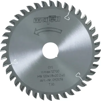 Pilový kotouč MAFELL Pilový kotouč 120x20 z40 x1,8mm TR