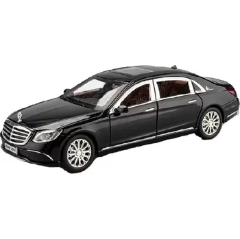 autíčko Mercedes Benz E300 kovový model hračka na baterie světla zvuk 1:24 Černá