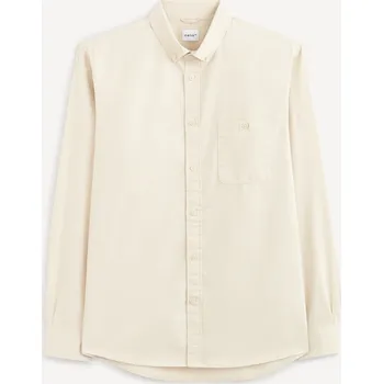 Pánská košile Celio Bavlněná košile Vatwill 1099588 Smetanová L