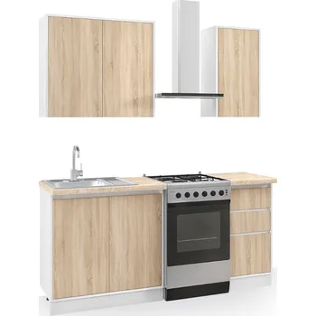 Kuchyňská linka VerDesign MATEO kuchyňská linka 120, dub sonoma-bílá