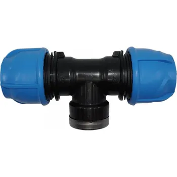Vodovodní potrubí PE svěrný T-kus s vnitřným závitem 25 x 3/4" x 25 mm - 158-400-180