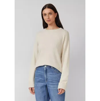 Dámské oblečení s.Oliver svetr s příměsí vlny krémový Velikost: 38