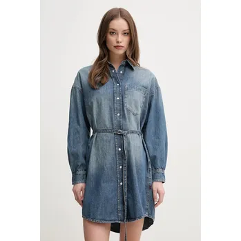 Dámské šaty Bavlněné šaty Joop! 30046673 modrá 55J, vel. XL