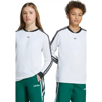 Chlapecké tričko Dětské tričko s dlouhým rukávem adidas Originals JW2850 bílá 00X, vel. 176