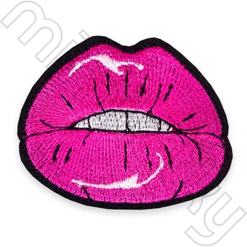 Party dekorace Nažehlovačka rty růžové