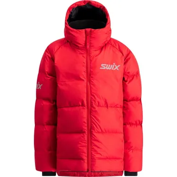 Dívčí bunda Juniorská bunda Swix Team Puffy Jacket Jr velikost - textil 164