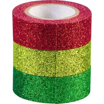 Lepicí páska Heyda 203584377 Glitrovaná páska X-Mas