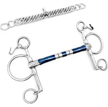 Udidlo pro koně Udidlo Baby Pelham nelomené Barrel Sweet Iron Niklas Fager 11,5 cm