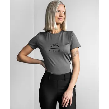 Dámské tričko FAGER Tričko s krátkým rukávem Fia Fager, dark grey XS