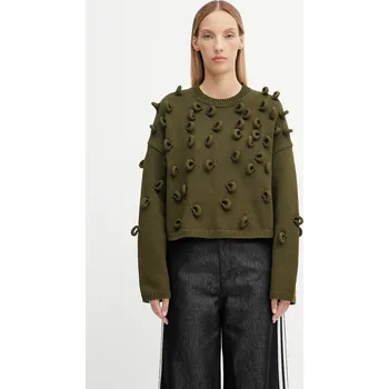 Dámský svetr Svetr JW Anderson Cropped Loop Jumper, XS, zelená, 78X