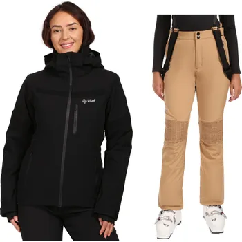 Dámská bunda Dámský lyžařský komplet Valera BLK 44 + Dione BEG 42