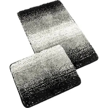 Koupelnová předložka Bellatex Koupelnová sada předložek SILVER 60x100+60x50cm šedá/černá