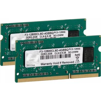 Operační paměť SO-DIMM 4 GB DDR3-1600 (2x 2 GB) Dual-Kit, Arbeitsspeicher