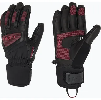 Dámské lyžařské rukavice LEKI Griffin Pro 3D black/ rose