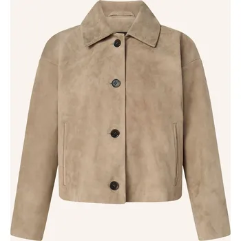 Dámský blejzr Windsor. Dámská Kožená Bunda, černošedá, 40