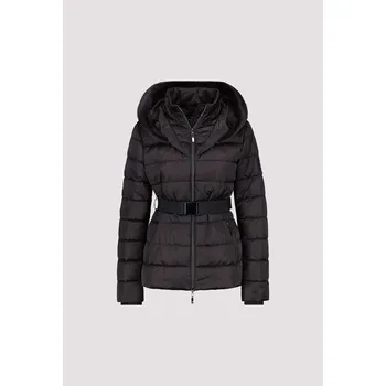 Dámský kabát Bunda Monari 809247 černá prošívaná s páskem Velikost: 40