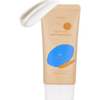 Pleťový krém Hydratační krém s ochranným faktorem - 12GRABS Vegan Comforting Sun SPF 50+/PA++++