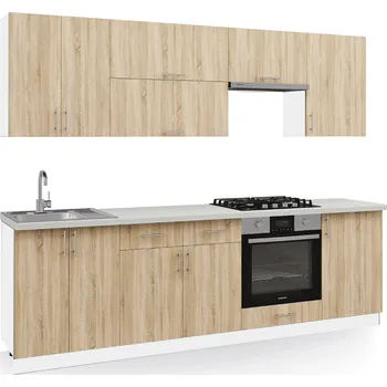 Kuchyňská linka VerDesign FORESTA kuchyňská linka 250, dub sonoma-bílá