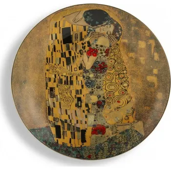 Talíř Dezertní talíře s motivem Polibek 20,4 cm zlaté 2 ks