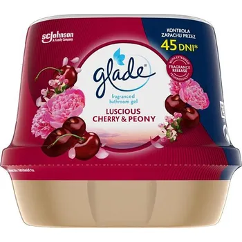 Aroma difuzér Glade osvěžovač vzduchu gel do koupelny Luscious Cherry & Peony