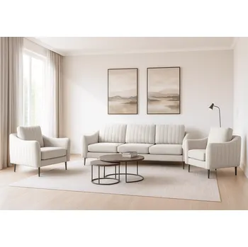 Sedací souprava Sedací souprava CORIDO 3+1+1 krémová