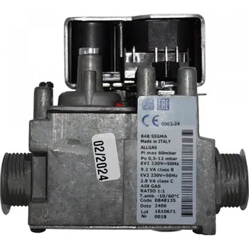 Příslušenství ke kotli Plynový ventil / armatura SIT 848, 0848135 s 3/4" vnějšími závity ENBRA CD - 30-00134P / 30-00134 / 0848135