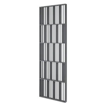 Lamele 3D Dělící příčka JAPANDI, 520-2720 x 1800-2750 mm, (MDF), GRAFIT(ANTRACIT)