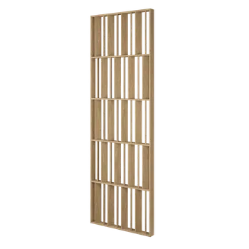 Lamele 3D Dělící příčka JAPANDI, 520-2720 x 1800-2750 mm, (MDF), PŘÍRODNÍ DUB