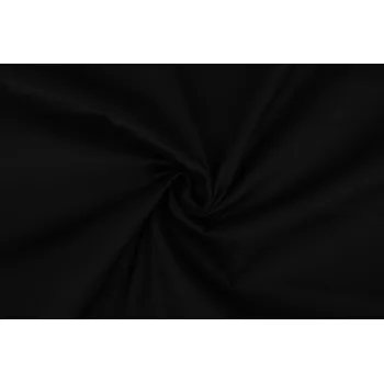 Bavlněná strečová tkanina černá - 175 g/m2