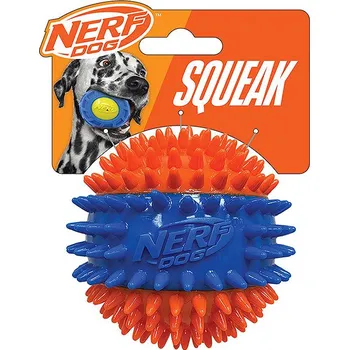 Hračka pro psa Nerf Dog Pískací míček se spiky 6,9 cm