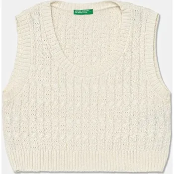 Chlapecká vesta Dětská vesta United Colors of Benetton 1D32C108Y.G.seasonal béžová 01X, vel. 120