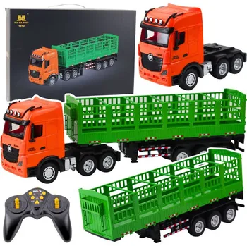 RC model auta Nákladní automobil s přívěsem Huina na dálkové ovládání RC 1:18