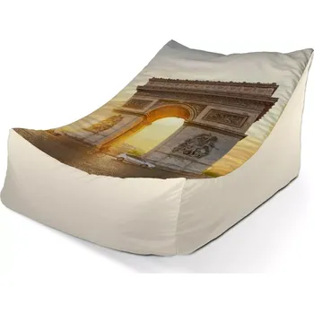 Sedací pytel Sablio Sedací vak Lounge Paříž Vítězný oblouk - 80 x 95 x 50 cm