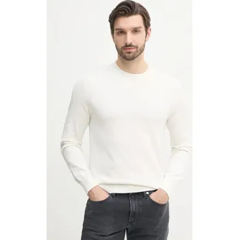 Pánský svetr Bavlněný svetr Calvin Klein LV040BM343 bílá 00X, vel. XL