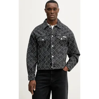 Pánský bomber Džínová bunda Calvin Klein Jeans LV04RE773G černá 99J, vel. L