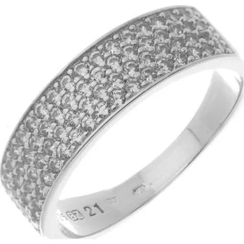 Prsten Argento 72519 Stříbrný prsten - čiré kulaté zirkony | Velikost prstenu: 57mm