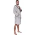 Pánský župan Springos Velvet šedý, L/XL