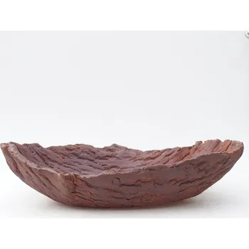 Květináč Keramická Skořápka 29 x 21 x 7 cm hnědá