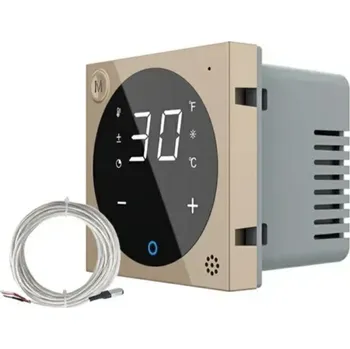Digitální termostat s externí sondou LIVOLO VL-C701TM-13-ND - zlatý