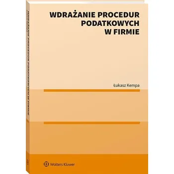 Učebnice Wdrażanie procedur podatkowych w firmie
