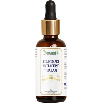 Pleťový krém Planet Ayurveda Kumkumadi Anti-Ageing Thailam – Vyživující olej na vrásky a pigmentové skvrny – 30 ml