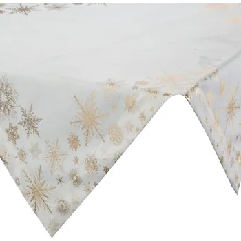 ubrus Vánoční ubrus Joy 85x85 cm bílo-zlatý