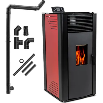 Krbová kamna JAKS Peletová kamna 15 kW Garen Red