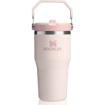 Stanley IceFlow™ Flip Straw Tumbler nerezová láhev na vodu Rose Quartz 600 ml