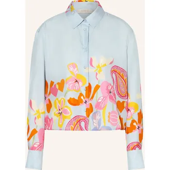 Dámská halenka Herzens Dámská Hedvábná Košile, tmavě modrá / růžová /...