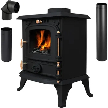 Krbová kamna JAKS Kamna na dřevo litinová 4,5 kW Diana