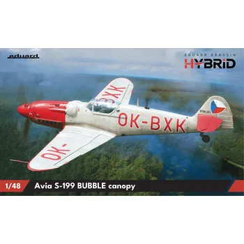 Plastikový model Eduard 1/48 Avia S-199 bubble canopy (Eduard - Hybrid)
