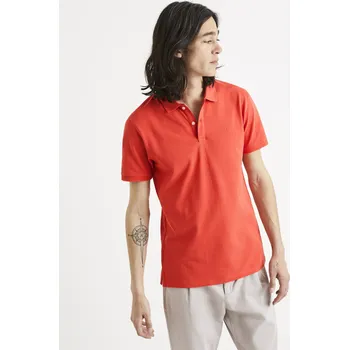 Pánské oblečení Celio Polo tričko pique Teone 1095163 Oranžová S