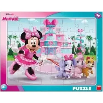 Hračka Puzzle 40 Minnie s pejsky deskové