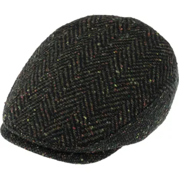 Čepice Fiebig - Headwear since 1903 Pánská zimní bekovka zelená rybí kost - Fiebig Velikost: 61 cm (XL)